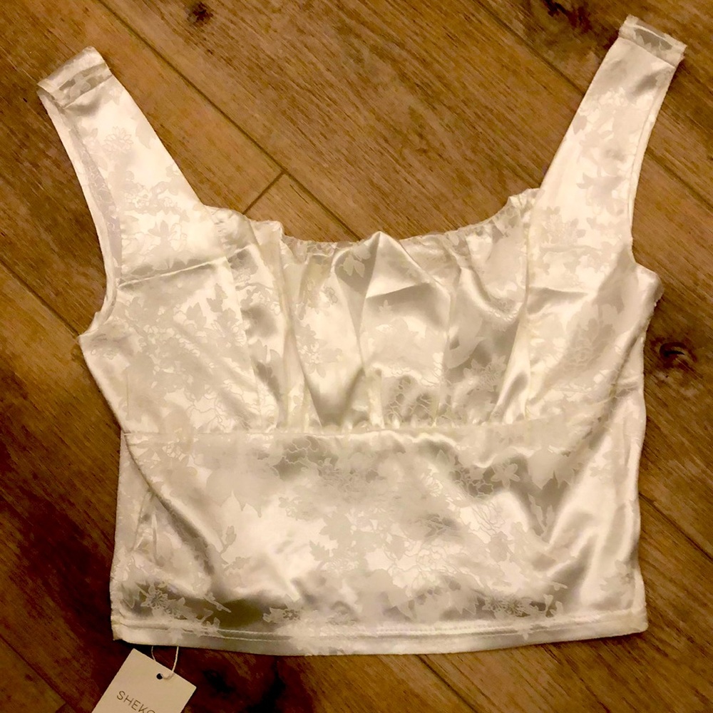 Satin Floral tank